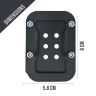 AllExtreme Bike Stand Extender Pad CNC Foot Side Kickstand Enlarger Extension Compact Support Plate Compatible with Royal Enfield Interceptor 650 (Black)