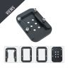 AllExtreme Bike Stand Extender Pad CNC Foot Side Kickstand Enlarger Extension Compact Support Plate Compatible with Royal Enfield Interceptor 650 (Black)