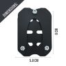 AllExtreme Bike Stand Extender Pad CNC Foot Side Kickstand Enlarger Extension Compact Support Plate Compatible with Royal Enfield Classic 350 (Black)