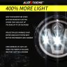 Allextreme EX989H0 7 Inch Full Ring Round LED Headlight with Hi/Low Beam Ultra Bright Angel Eye Lamp Compatible with Bullet, Harley Davidson Jeep Wrangler (Pack of 2)