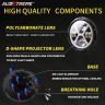 Allextreme 7 Inch Round Headlight with Full Ring 3 Color DRL Angel Eyes & Hi/Low Beam Compatible with Royal Enfield, Jeep & Harley Davidson (Pack of 2)