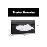 AllExtreme EXCTH01B PU Leather Car Sun Visor Tissue Holder Napkin Organizer Storage Bag for SUV (22.86x12.7cm)
