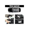 AllExtreme EXCTH01B PU Leather Car Sun Visor Tissue Holder Napkin Organizer Storage Bag for SUV (22.86x12.7cm)