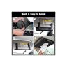 AllExtreme EXCTH01B PU Leather Car Sun Visor Tissue Holder Napkin Organizer Storage Bag for SUV (22.86x12.7cm)