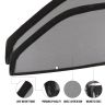 AllExtreme EXCBMH6 Car Blind Breathable Sun Shades for Front/Rear & Quarter Glass Mesh Curtain Glare Reduction Net Pullover UV Protection Compatible with MG Hector (Black, Pack of 6)