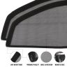 AllExtreme EXCBMC2 Car Blind Breathable Sun Shades for Front & Rear Glass Mesh Curtain Glare Reduction Net Pullover UV Protection Compatible with Maruti Celerio (Black, Pack of 4)