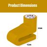 AllExtreme EXMDBY01 Mini Anti Theft Disc Brake Security Lock for Bicycle and Motorcycle (Yellow)