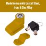AllExtreme EXMDBY01 Mini Anti Theft Disc Brake Security Lock for Bicycle and Motorcycle (Yellow)