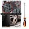 AllExtreme EX-5020 Car Tire Cleaning Tool Stone Removal Hook Ideal for Car Bike & Motorbike Tyres with Rubber Handle (1 Pc)