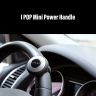 AllExtreme EXSKSB01 Universal Car Steering Wheel Knob Spinner for All Cars Power Handle SUV Rotation Booster (Silver & Black)