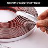AllExtreme EXPSM10 Car Exterior Molding Strip 15 Mtr Decorative Car Chrome Beading Roll Moulding Trim with Flexible Styling Vehicle Decor for All Kinds of Cars (Silver, 10 mm)