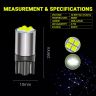 Allextreme EXLB001 Universal T10 LED Parking Light 4 SMD Bright Interior Lamp Bulb for Automobiles (White, 2 Pcs)