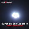 AllExtreme EXLB003 Universal T10 LED Parking Light 6 SMD Bright Interior Pilot License Plate Dome Indicator Lamp Bulb for Automobiles (3W, White, 2 Pcs)