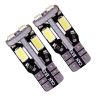 Allextreme EXLB004 Universal T10 LED Parking Light 10 SMD Bright Interior Pilot License Plate Dome Indicator Lamp Bulb for Automobiles (3W, White, 2 Pcs)