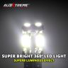 Allextreme EXLB004 Universal T10 LED Parking Light 10 SMD Bright Interior Pilot License Plate Dome Indicator Lamp Bulb for Automobiles (3W, White, 2 Pcs)