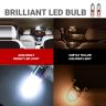 Allextreme EXLB005 BA9S LED Parking Light Super Bright White 6 SMD Car Interior License Plate Wedge Dome Trunk Dashboard Bulb for Car Bike and Motorcycle (White, 2 Pcs)