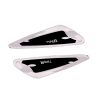 AllExtreme EDCGS2B Universal Fender Sticker With In-Built Mounting Bolts Compatible With Cars, SUVs & Other Automobile (Black-Silver, 2 Pcs)