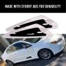 AllExtreme EDCGS2B Universal Fender Sticker With In-Built Mounting Bolts Compatible With Cars, SUVs & Other Automobile (Black-Silver, 2 Pcs)