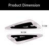AllExtreme EDCGS2B Universal Fender Sticker With In-Built Mounting Bolts Compatible With Cars, SUVs & Other Automobile (Black-Silver, 2 Pcs)