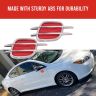 AllExtreme ETCRS2R Air Flow Vent Sporty Side Fender Decorative Vents Racing Look Universal Grill Duct Set of 2 for All Model Cars