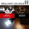 AllExtreme EXLB006 Universal T10 LED Parking Light 10 SMD Bright Interior Pilot License Plate Dome Indicator Lamp Bulb for Automobiles (2W, White, 2 Pcs)