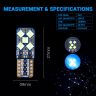 Allextreme EXLB007 Universal T10 LED Parking Light 10 SMD Bright Interior Pilot License Plate Dome Indicator Lamp Bulb for Automobiles (2W, Blue, 2 Pcs)