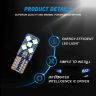 Allextreme EXLB007 Universal T10 LED Parking Light 10 SMD Bright Interior Pilot License Plate Dome Indicator Lamp Bulb for Automobiles (2W, Blue, 2 Pcs)