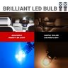 Allextreme EXLB007 Universal T10 LED Parking Light 10 SMD Bright Interior Pilot License Plate Dome Indicator Lamp Bulb for Automobiles (2W, Blue, 2 Pcs)