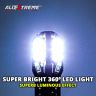 AllExtreme EXLB010 Universal T10 LED Parking Light 24 SMD Bright Interior Pilot License Plate Dome Indicator Lamp Bulb for Automobiles (3W, White, 2 Pcs)