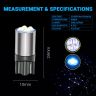 Allextreme EXLB008 Universal T10 LED Parking Light 4 SMD Bright Interior Pilot License Plate Dome Indicator Lamp Bulb for Automobiles (3W, Ice Blue, 2 Pcs)