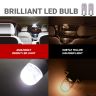 Allextreme EXLB011W LED Bulb Turn Signal Indicator Bright Lamp 6 Smd Chipset License Plate Parking Dome Light for Car Bike and Motorcycle (6W, White, 2 PCS)