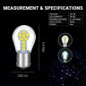Allextreme EXLB013 LED Bulb Turn Signal Indicator Bright Lamp 18 Smd Chipset License Plate Parking Dome Light for Car Bike and Motorcycle (24W, White, 2 PCS)