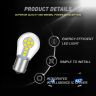 Allextreme EXLB013 LED Bulb Turn Signal Indicator Bright Lamp 18 Smd Chipset License Plate Parking Dome Light for Car Bike and Motorcycle (24W, White, 2 PCS)