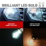 Allextreme EXLB013 LED Bulb Turn Signal Indicator Bright Lamp 18 Smd Chipset License Plate Parking Dome Light for Car Bike and Motorcycle (24W, White, 2 PCS)
