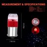 Allextreme EXLB011R LED Bulb Turn Signal Indicator Bright Lamp 6 Smd Chipset License Plate Parking Dome Light for Car Bike and Motorcycle (6W, Red, 2 PCS)