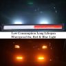 AllExtreme EX-WDRL6 Daytime Running LED Light Strip DRL Lamp for Cars Super Bright Universal Automobile Lighting with 2 Double Tape Strips (6W, Red & Blue Light, 2 PCS)