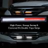 AllExtreme EX-WDRL6 Daytime Running LED Light Strip DRL Lamp for Cars Super Bright Universal Automobile Lighting with 2 Double Tape Strips (6W, Red & Blue Light, 2 PCS)