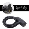 AllExtreme ‎EXCLB01 Cable Bike Lock Anti-Theft Luggage Heavy Duty Secure Locking Chain Ideal for Bikes & Motorcycles with 2 Keys(Black)