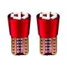 AllExtreme EXLB012 Universal T10 LED Parking Light 6 SMD Bright Interior Pilot License Plate Dome Indicator Lamp Bulb for Automobiles (3W, Red, 2 Pcs)