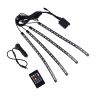 AllExtreme EX18LRC4 6W 72 LED Atmosphere Light Strip Flexible Lighting with IR Controller Wireless Remote Control Sound Sync (Multicolour)