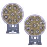Allextreme EX09FLA 3 inch Off Road Driving Lamp With 9 LED Round Fog Light & Sturdy Aluminum Casing Ideal For Motorcycle, Cars & Bikes (9W, White Light, 2 Pcs)