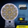Allextreme EX09FLA 3 inch Off Road Driving Lamp With 9 LED Round Fog Light & Sturdy Aluminum Casing Ideal For Motorcycle, Cars & Bikes (9W, White Light, 2 Pcs)