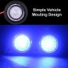 AllExtreme EXP22L0B LED Parking Light 22 SMD Bright Pilot Headlight 11W License Plate Indicator Lamp Compatible With Motorcycle (2 Pcs, Blue)