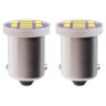 Allextreme EX-TPW2 BA9S LED Parking Light Super Bright 8 SMD Car Interior License Plate Wedge Dome Trunk Dashboard Bulb for Car Bike and Motorcycle (3W, White, 2 PCS)