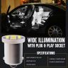 Allextreme EX-TPW2 BA9S LED Parking Light Super Bright 8 SMD Car Interior License Plate Wedge Dome Trunk Dashboard Bulb for Car Bike and Motorcycle (3W, White, 2 PCS)