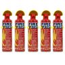 AllExtreme EXEFAP5 All Purpose Fire Extinguisher Classes ABCK Gasoline, Kitchen Grease Oil and Fats, Electric and Wood Fires for Home Apartment Office Boat Car Bike (500ml, Pack of 5)