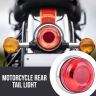 Allextreme EXTLA01 Bike Customized LED Tail Light Motorcycle Number Plate Brake Rear Lamp Compatible with Classic 350 Reborn- RED