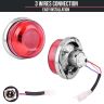 Allextreme EXTLA01 Bike Customized LED Tail Light Motorcycle Number Plate Brake Rear Lamp Compatible with Classic 350 Reborn- RED
