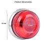Allextreme EXTLA01 Bike Customized LED Tail Light Motorcycle Number Plate Brake Rear Lamp Compatible with Classic 350 Reborn- RED