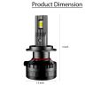 Allextreme H7 LED Headlight Conversion Kit 3200LM Headlamp 40W IP68 Water Resistant 6000K Cool White Light with 360 Degree Adjustable Driving Beam Car Sedan SUV Truck (2 Pcs)